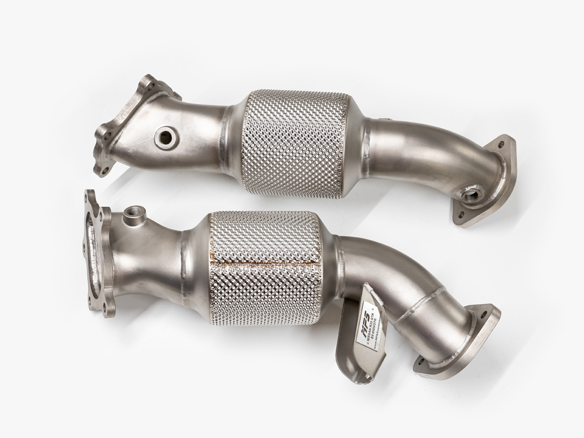 MPS Downpipes R35 GTR TÜV mit Sportkats mit Plakette